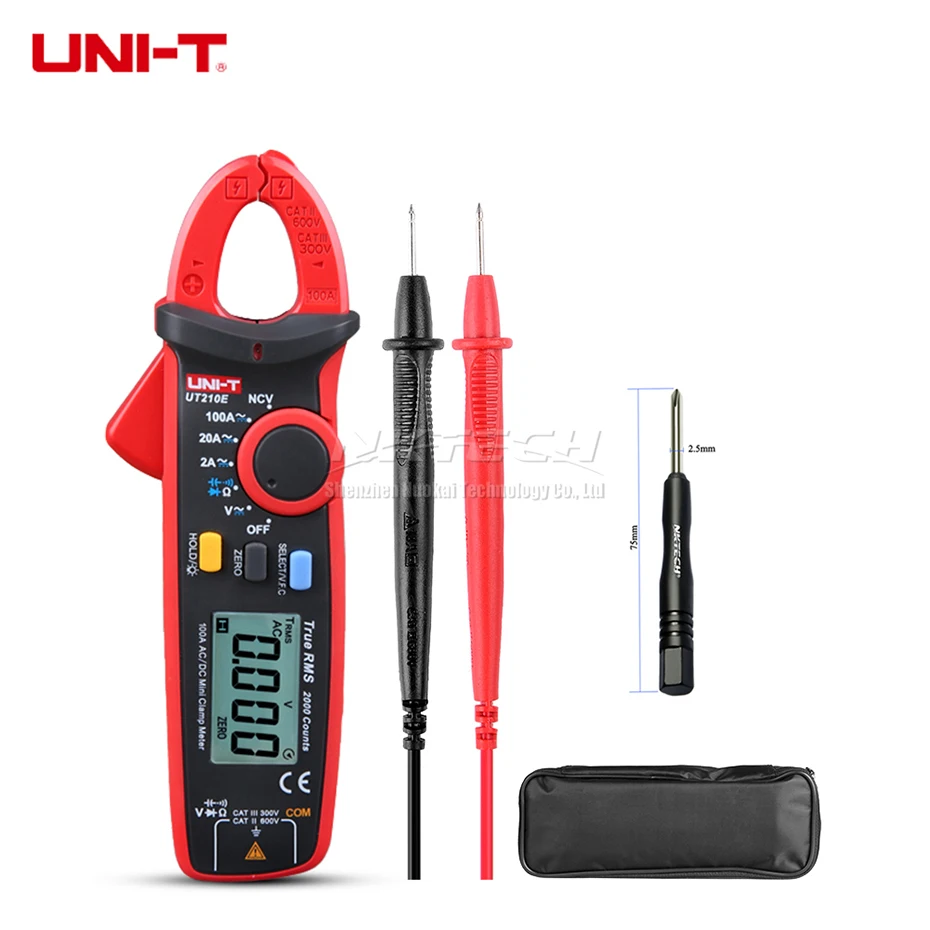 UT210E AUTO RMS VFC UNI-T цифровой клещи UT210D UT210E UT210C UT210B UT210A True RMS Авто Диапазон AC DC 200A емкость температура частота - Цвет: UT210E AUTO RMS VFC