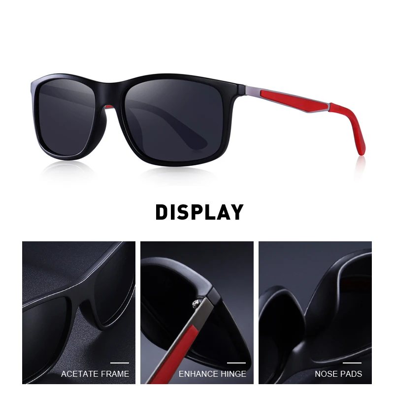 Мужские солнцезащитные очки MERRYS классические поляризационные TR90 с защитой от