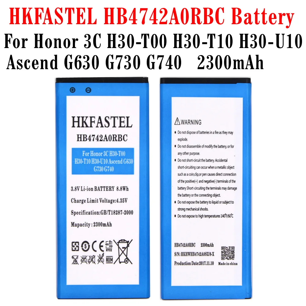 Hkfastel hb4742a0rbc hb4742aorbc для Huawei Honor 3C h30 t00 t10 u10 Ascend G630 G730 G740 новый мобильный телефон