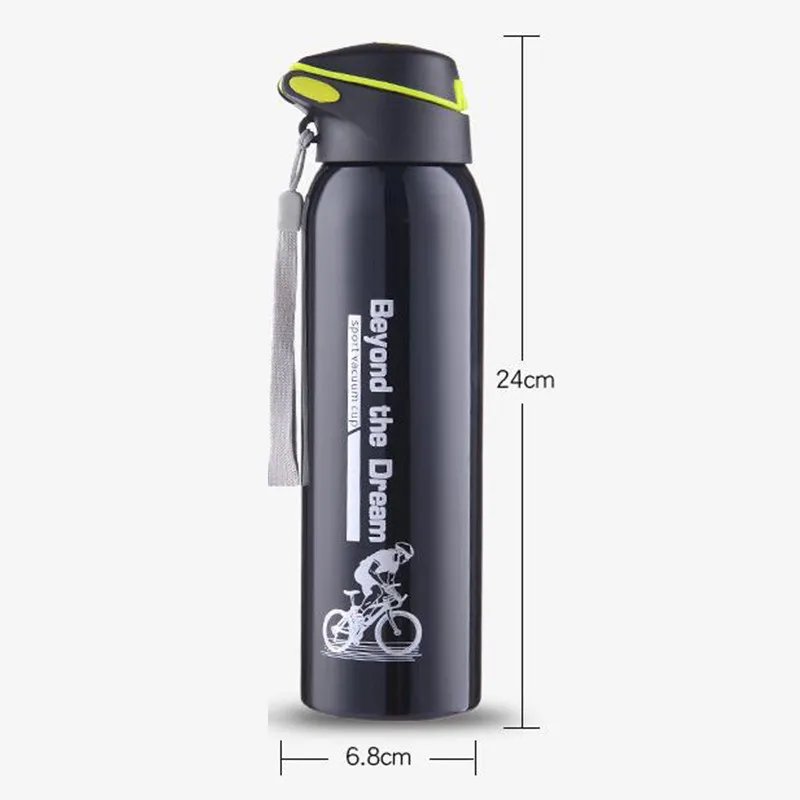 Transhome Thermos Bottle 500ml Vacuum Flask Stainless Steel Water With Straw Travel Mug | Дом и сад