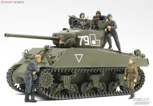 1/35 Tamiya 25105 M4A2(76)W Sherman Красная армия (w/6 фигурок) набор пластиковых моделей|Детали и