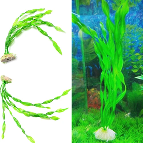 Новинка 2015 Пластик аквариума декор воды Сорняки Завод Искусственных зеленая