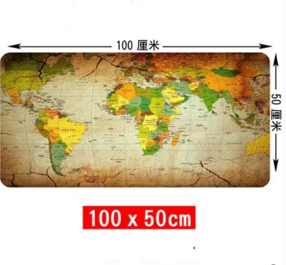 D WESAPPA 100 см x 50 см XXL большой коврик для мыши геймерский коврик для мыши Коврик для клавиатуры офисный стол Подушка домашний декор Estera цельный аниме карта - Цвет: D
