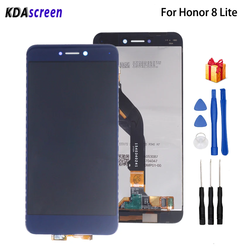 Сменный сенсорный ЖК экран для Huawei Honor 8 Lite оригинальный с рамкой|Экраны мобильных