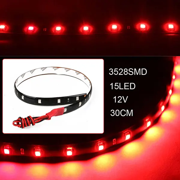 VOPPV Высокая мощность 30 см Автомобильный светодиодный светильник 3528 SMD водонепроницаемый DC 12 В Крытый/Открытый противотуманный светильник