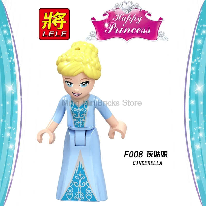 F008 Logoing Friends Belle Ursula Блокировка принцесса девочка малефисент строительные блоки для детей игрушки Совместимые Logoings фигурки наборы - Цвет: F008