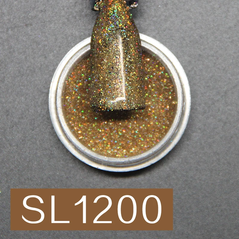 SL1200 LAKIMU 1 коробка, зеркальные Блестки для ногтей, для ногтей, мерцающая пудра для дизайна ногтей, блеск для маникюра, хромированный пигмент, пылезащитный SL12-20, серия - Цвет: SL1200