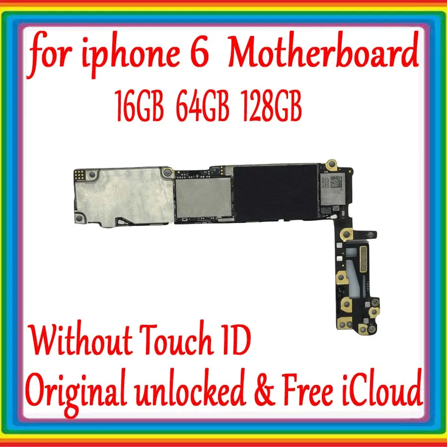 Бесплатная iCloud для iphone 6 4 7 дюймов материнская плата без сканера отпечатков