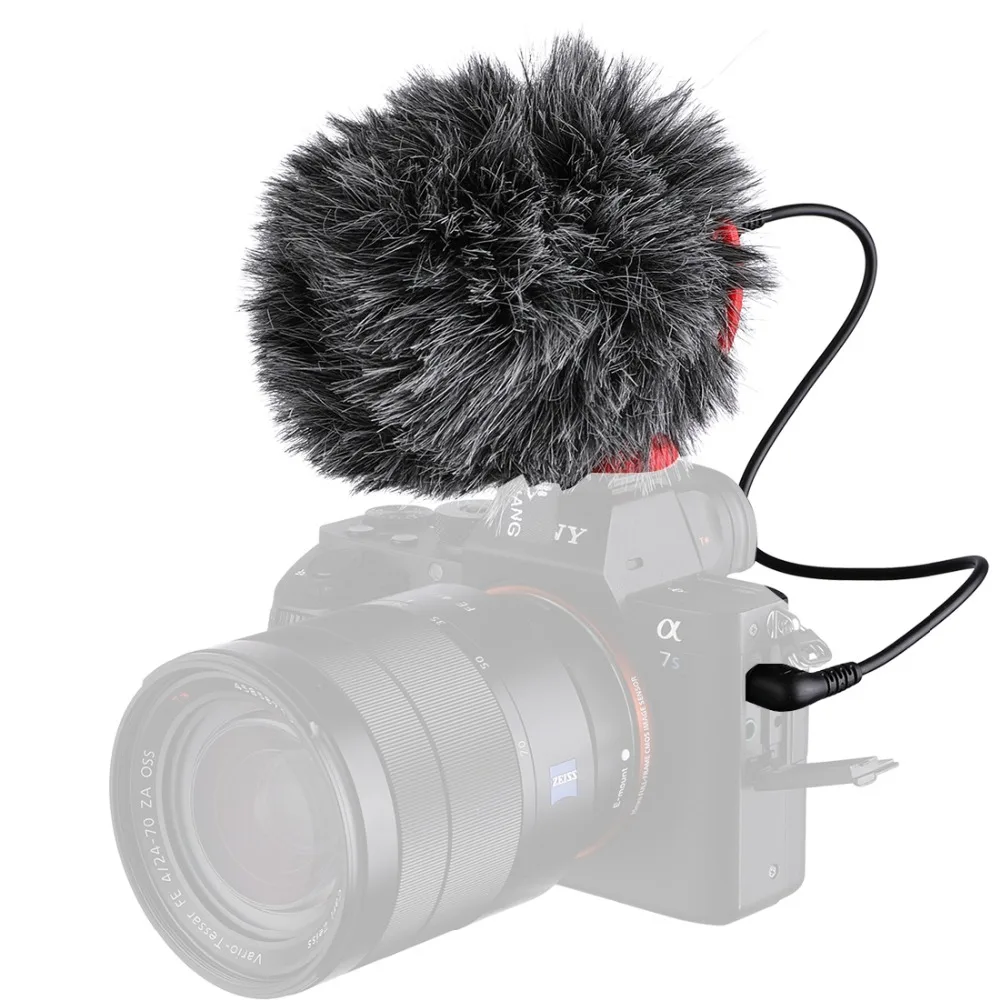 Микрофон для записи видео YC VM100 компактный встроенный микрофон iPhone Youtube Nikon Canon