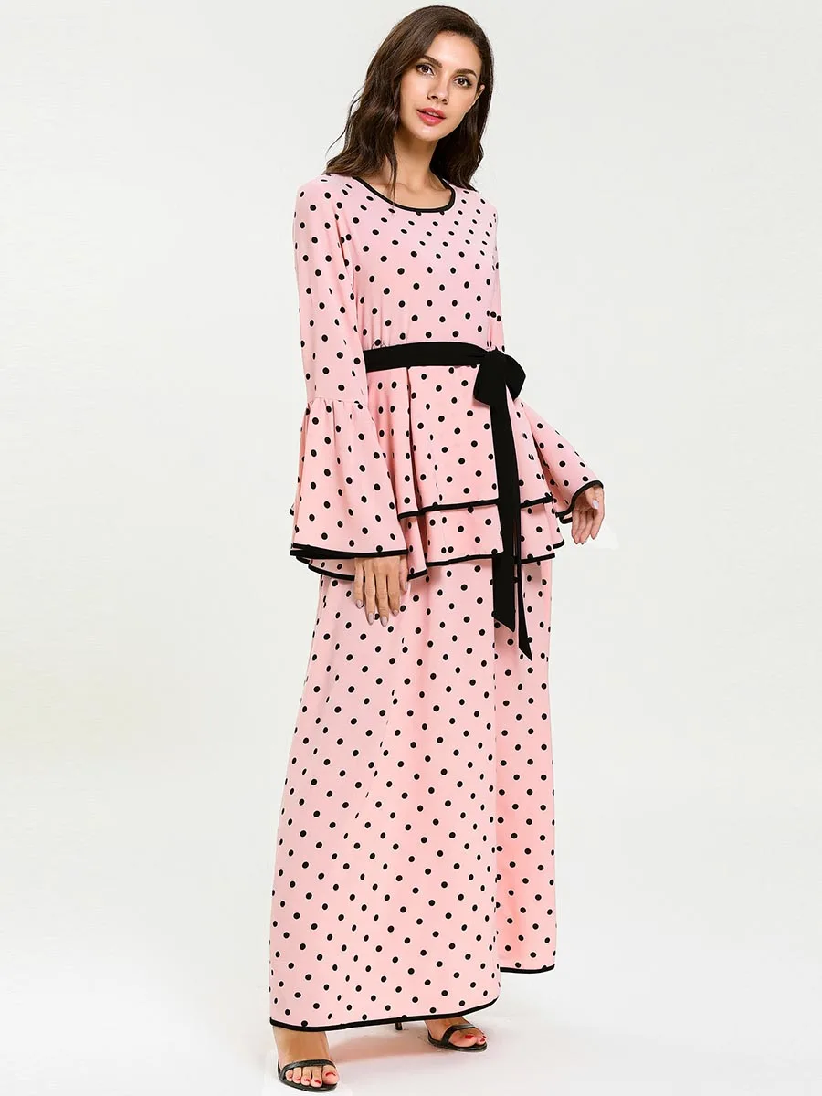 Женская длинная юбка в стиле лотоса длинное кимоно мусульманском абайя с