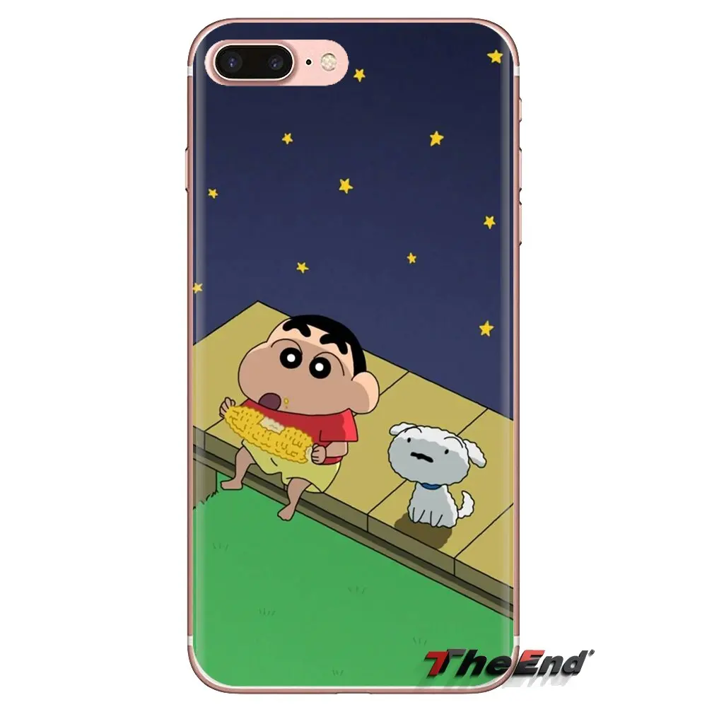 Прозрачный мягкий чехол для Samsung Galaxy S3 S4 S5 Mini S6 S7 Edge S8 S9 S10 Plus Note 3 4 5 8 9 Crayon Shin-chan |