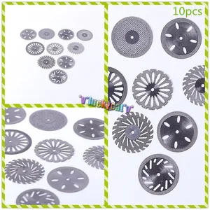 Новая двухсторонняя 10 * Стоматологическая Алмазная Полировочная Пила диск резак вращающийся инструмент