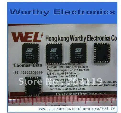 

10 шт./лот Φ SST39VF040 PLCC32