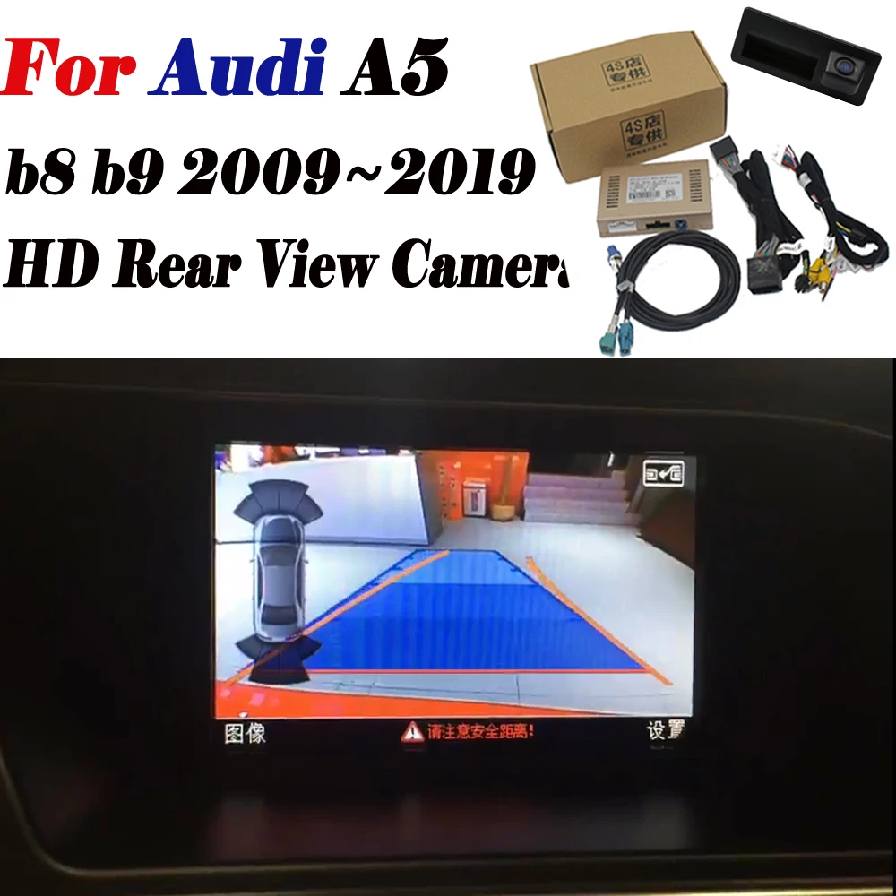 Заднего обзора Камера для Audi A5 b8 b9 2009 2012 2013 экран обновления обратный декодер для камеры