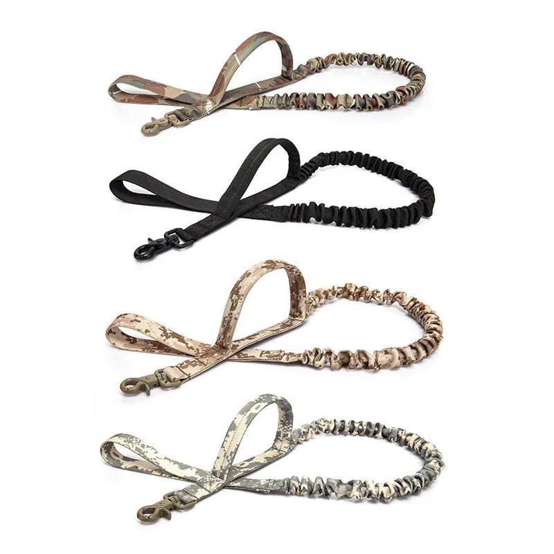 

2.5cm Width Army Tactical Dog Leash Rope Camouflage Leash For Dog Max 150cm Outdoor Dog Training Leash For Dogs Pet Products