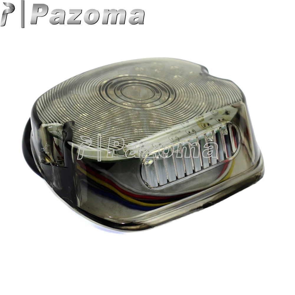 PAZOMA МОТОЦИКЛ дым 12V светодиодный задний стоп светильник с сигналом поворота s для
