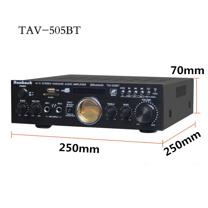 USB SD карта fm-радио Bluetooth 300 Вт+ 300 Вт 2,0 пульт дистанционного управления KTV Караоке автомобильный домашний аудио цифровой AV усилитель