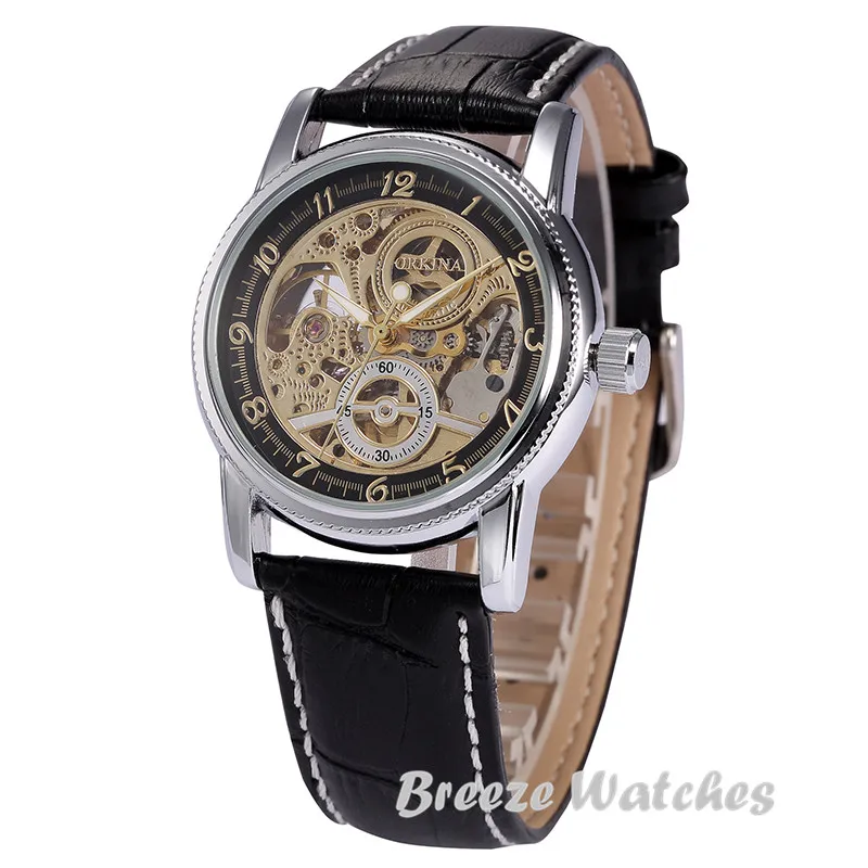 Мг. Часы наручные ORKINA Мужские механические модные брендовые автоматические с