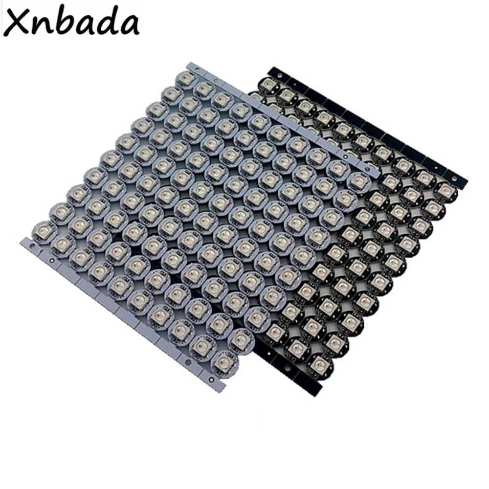 10 1000 шт. WS2812B WS2812 4 контактный RGB светодиодный чип 5050SMD WS2811 IC черный/белый PCB с радиатором DC5V|ws2811 ic|5050 smdws2812b ws2812 |