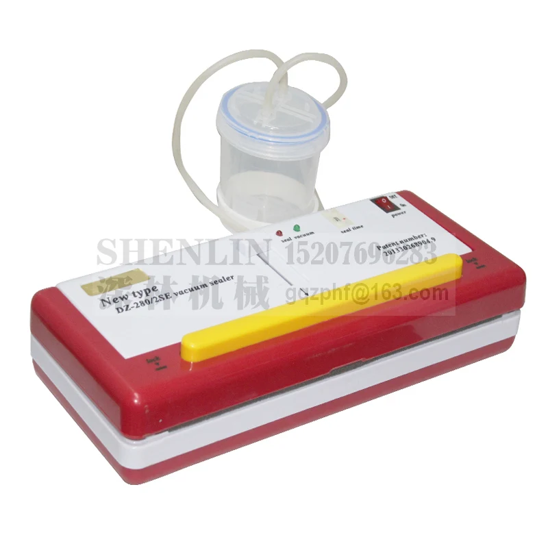 220V Vacuum Sealer SHENLIN DZ280/2SE вакуумная упаковка для водных рыб, инструмент для пищевых продуктов, вакуумный Хранитель упаковочная машина для сумок, упаковка для влажных и сухих вещей - Цвет: 220V Vacuum Sealer