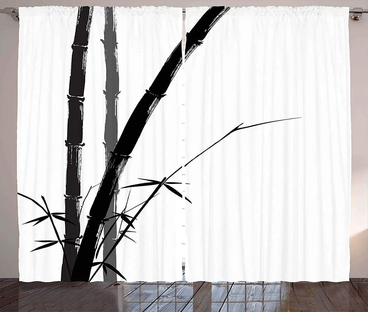 Экзотические занавески фэн шуй акварельные японские азиатские чернила