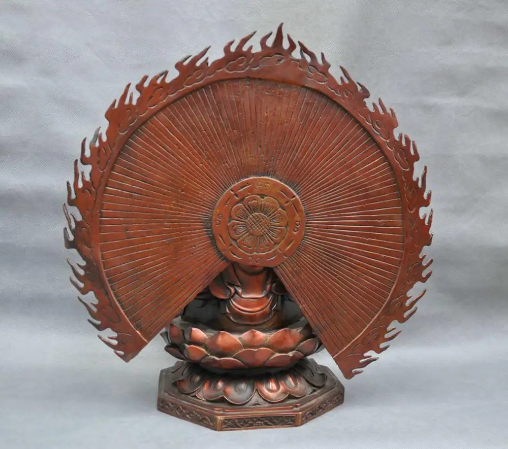18 ''китайская тысяча рук Kwan-yin Avalokitesvara Бронзовая статуэтка Будды QQ EW | Дом и сад