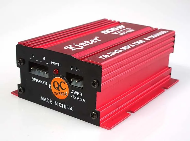 Новый мини усилитель мощности для автомобиля 2CH HiFi стерео MA150 12v 2A 500W CD DVD MP3 USB