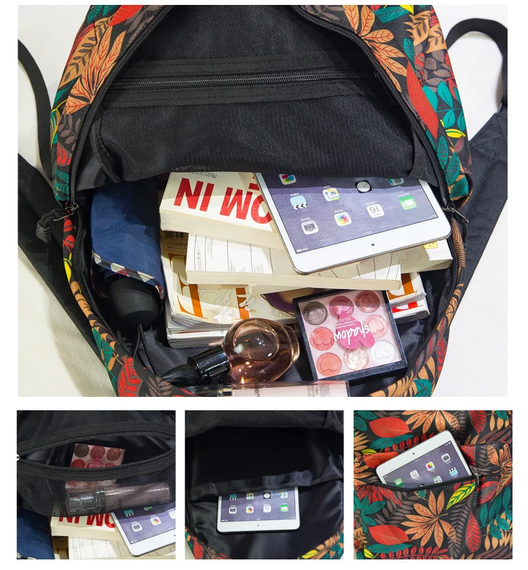 Женский рюкзак с принтом Mochila большие школьные сумки для девочек подростков