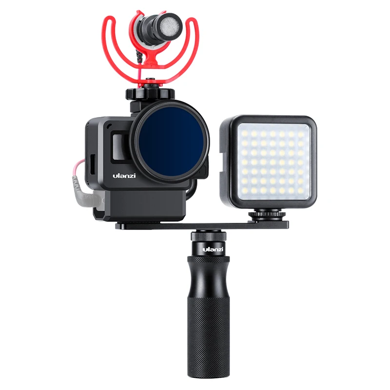 Ulanzi V2 Pro Gopro Vlog чехол с 52 мм ND фильтром Адаптер для микрофона Защитная крышка для объектива адаптер для микрофона для Gopro