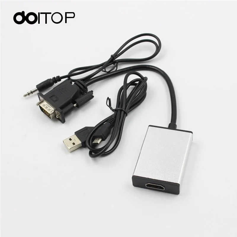 Doitop VGA штекер 1080 P HD HDTV Женский Video Converter адаптер для ПК DVD ноутбука Планшеты Тетрадь