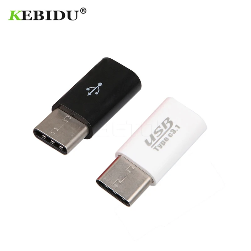 Адаптер Kebidu Type C с разъемом папа на Micro USB mini 3 1 5 контактный адаптер для передачи