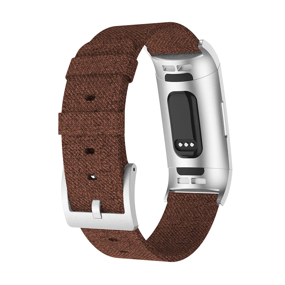 Цветной ремешок для Fitbit Charge 3 смарт-браслет часов тканевый нейлон сменные мужские