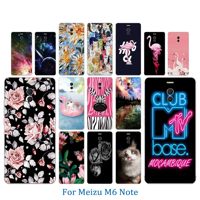 Чехол для телефона Meizu M6 Note силиконовый чехол с рисунком лошади Meilan задняя крышка