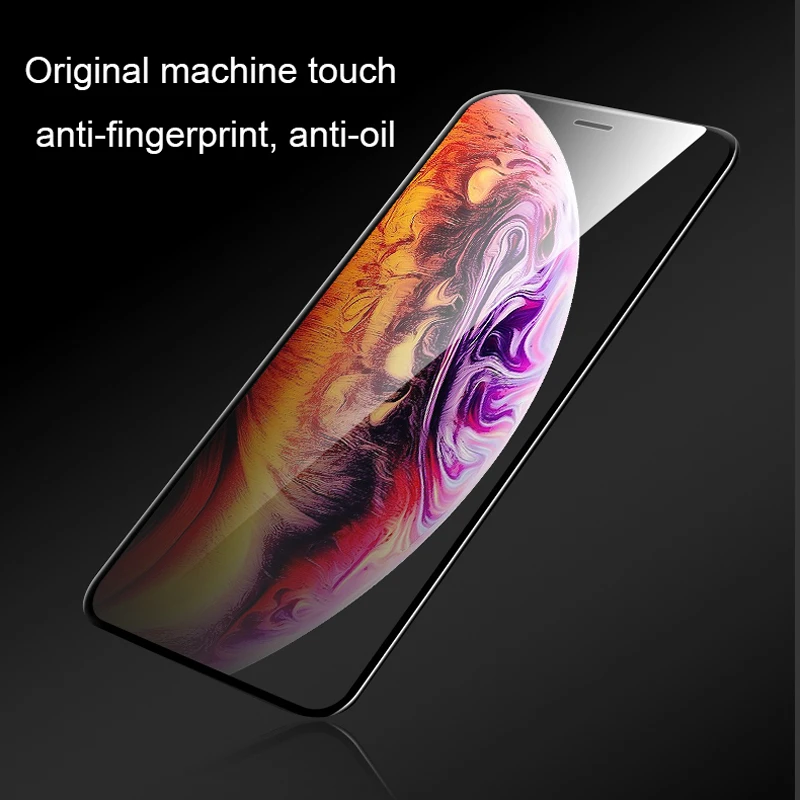 2 шт высокое разрешение полное покрытие 6D закаленное стекло для iPhone 7 8 6 6S Plus X XR XS MAX