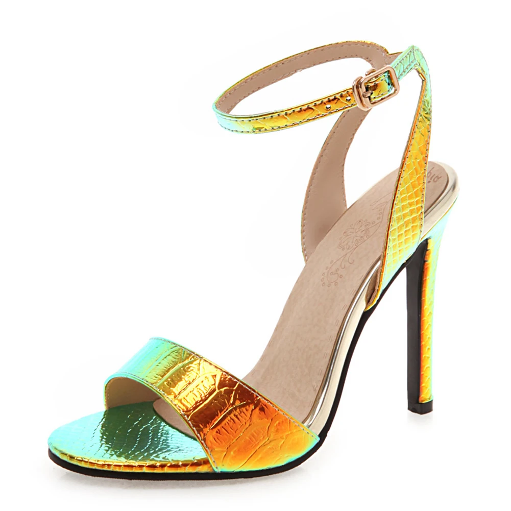 SARAIRIS/2019 роскошные брендовые пикантные Летние босоножки на тонком высоком