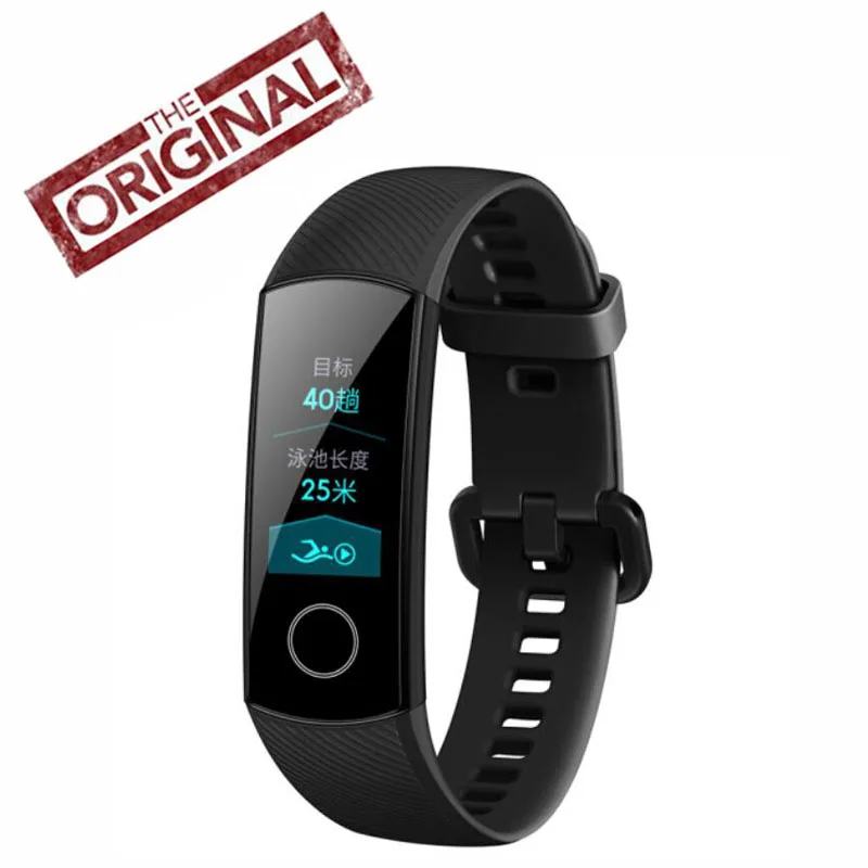 Honor Band 4 умный Браслет Водонепроницаемый 50 м фитнес-трекер сенсорный экран для сердечного ритма монитор дисплей вызов сообщение напульсники