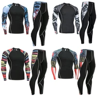 top quality new thermal underwear men underwear sets compression fleece sweat quick drying thermo underwear men clothing