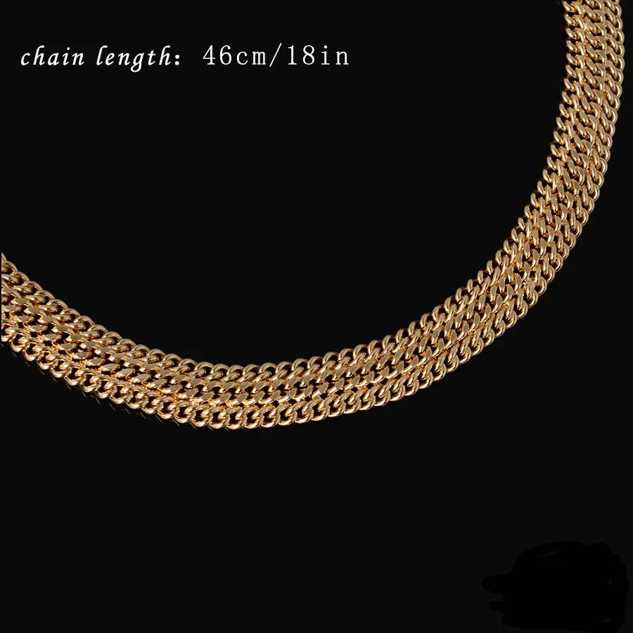 Комплект из колье и серёг серебра 750 пробы 3 цвета|fashion jewelry set|high quality setjewelry sets |