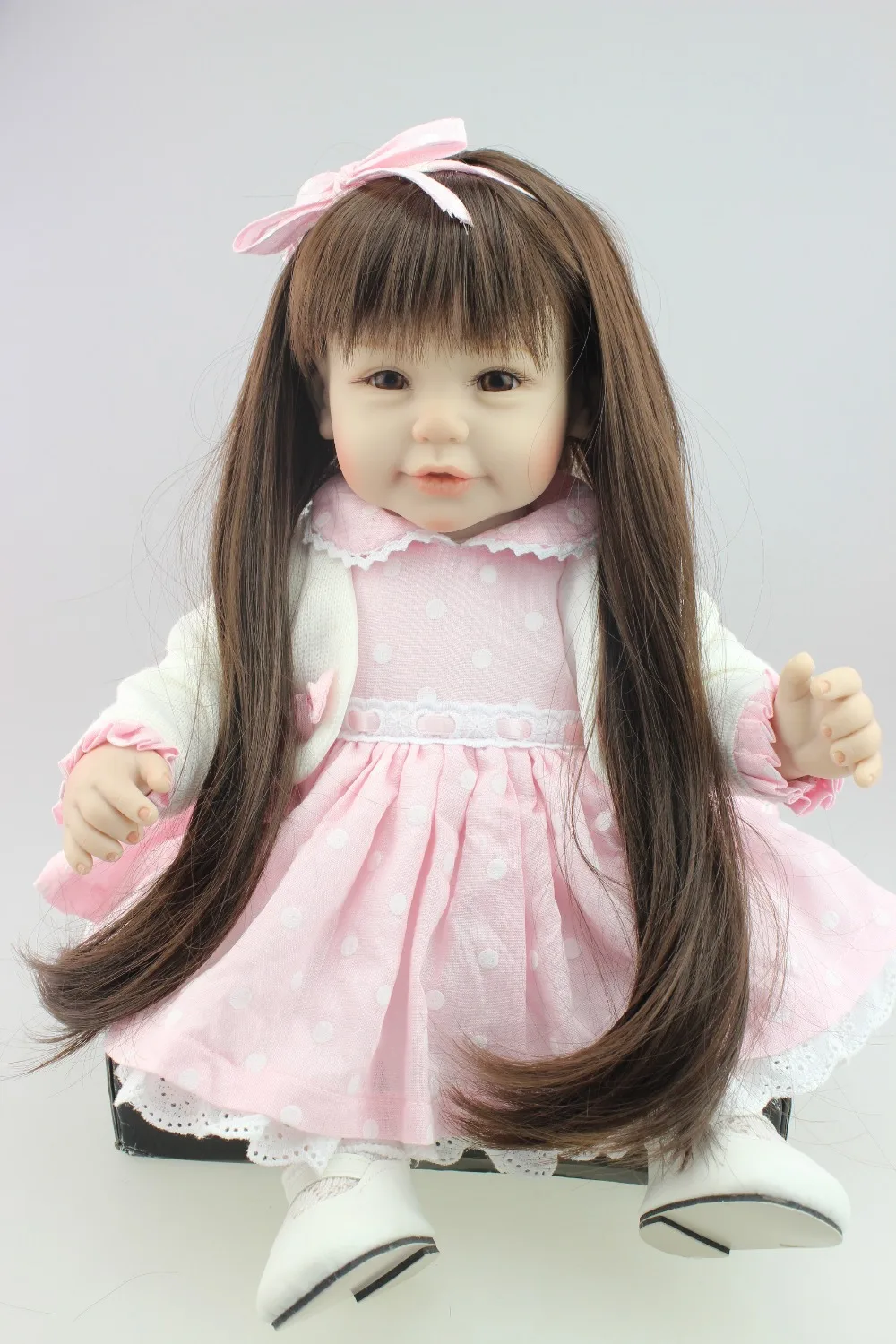Кукла Reborn для маленькой девочки красивая кукла с длинными волосами подарок на