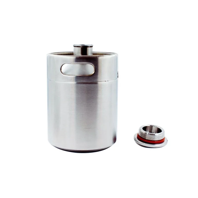 Quevinal 10 шт. 2L 4L 5L Homebrew Ворчун мини бочонок Нержавеющая сталь пива пивной гроулер винт Кепки винных фужеров