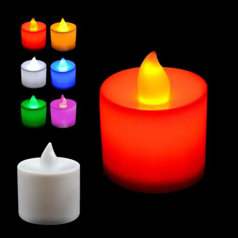 Лампа со светодиодными свечами для домашнего декора светодиодная пластиковая свеча форма светильник fliker беспламенный 2 шт