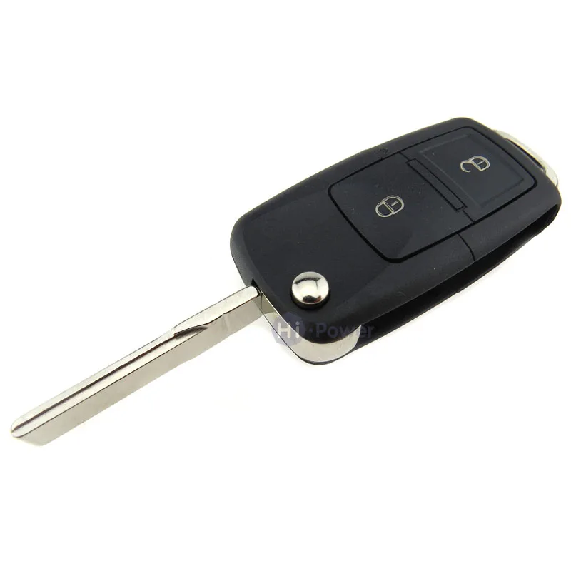 2 Buttons Flip Remote Key Shell fit for VOLKSWAGEN VW Golf Polo Passat SEAT SKODA Button (Fits: Volkswagen) | Автомобили и
