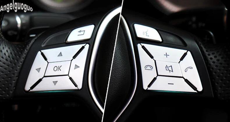 12 шт. ABS хром для Infiniti QX30 2016 2018 Кнопка рулевого колеса автомобиля декоративная