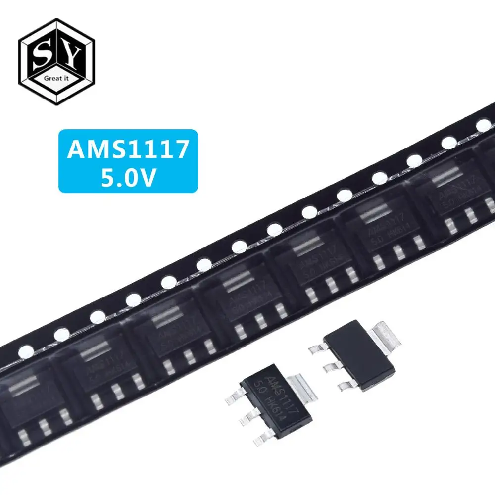 70 шт. = 7 видов * 10 комплект AMS1117 ADJ 5.0V 3.3V 2.5V 1.8V 1.5V|Интегральные схемы| |