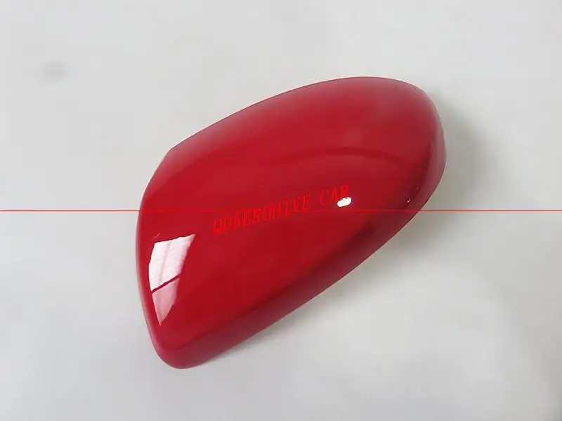 red right QDAEROHIVE Side Mirror Covers Caps chrome door mirror cover high quality car styling for for Mazda 3 1.6 - Цвет: red right