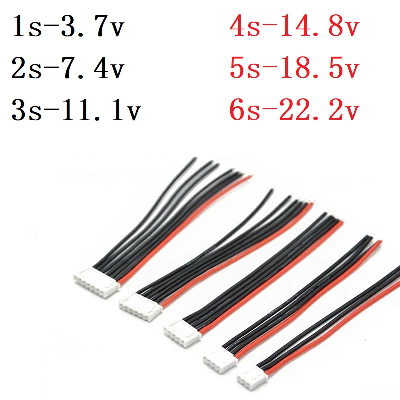 7 4 В 11 1 14 8 в 22 2 22AWG кабель 100 мм (10 см) RC Lipo зарядное устройство проводка 1s 2s 3s 4s 5s 6s