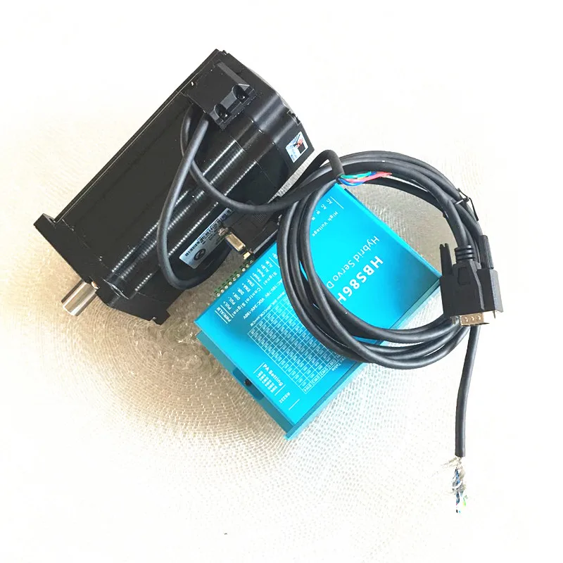 Nema 34 Серводвигатель мотор 86HB250-118B+ HBS860H замкнутый контур шаговый двигатель 8.5N.m Nema 34 Гибридный замкнутый контур 2-фазный шаговый мотор драйвер