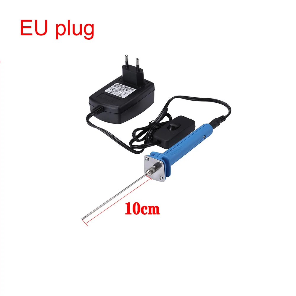 EU plug 10cm 110 220 В 15 Вт профессиональный резак для пены Электрический нагрев ручка для KT пластины пенополистирола режущий долбежный Перфоратор DIY инструмент для резьбы - Цвет: EU plug 10cm