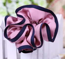 Purple Navy Новое поступление, новые женские атласные резинки для волос, летние резинки для волос, аксессуары для волос, конский хвост, держатель для волос - Цвет: Purple Navy