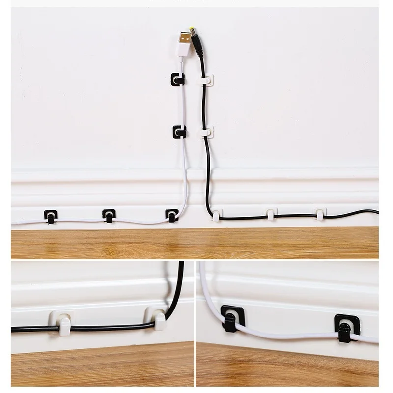 18pcs Household Organizer Wire Line Storage Desk Tidy Organiser Cord Lead USB Charger Holder Secure | Дом и сад
